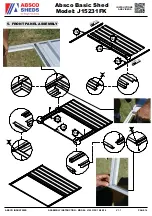 Preview for 14 page of ABSCO SHEDS J15231FK Assembly Instruction Manual