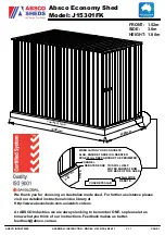 Предварительный просмотр 1 страницы ABSCO SHEDS J15301FK Assembly Instruction Manual