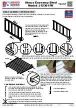 Предварительный просмотр 9 страницы ABSCO SHEDS J15301FK Assembly Instruction Manual