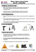 Preview for 2 page of ABSCO SHEDS J30082SK Assembly Instructions Manual