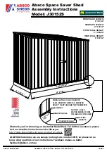 ABSCO SHEDS J30152S Assembly Instructions Manual preview