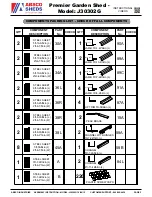 Preview for 3 page of ABSCO SHEDS J30302G Assembly Instructions Manual