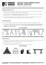 Предварительный просмотр 2 страницы ABSCO SHEDS MB60303HK Manual