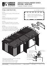 Предварительный просмотр 38 страницы ABSCO SHEDS MB60303HK Manual