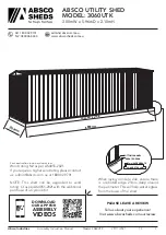 ABSCO SHEDS MN3060UTK Manual preview