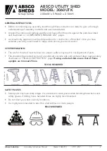 Preview for 2 page of ABSCO SHEDS MN3060UTK Manual