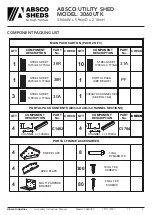 Preview for 5 page of ABSCO SHEDS MN3060UTK Manual