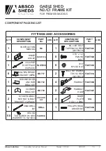 Preview for 3 page of ABSCO SHEDS N3/C1 FRAME KIT Instruction Manual