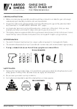 Preview for 4 page of ABSCO SHEDS N3/C1 FRAME KIT Instruction Manual