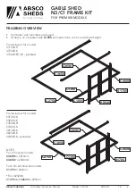 Preview for 6 page of ABSCO SHEDS N3/C1 FRAME KIT Instruction Manual