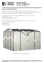 Preview for 7 page of ABSCO SHEDS N3/C1 FRAME KIT Instruction Manual