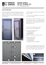 Preview for 12 page of ABSCO SHEDS N3/C1 FRAME KIT Instruction Manual