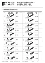 Preview for 4 page of ABSCO SHEDS Premier 23231GK Assembly & Instruction Manual