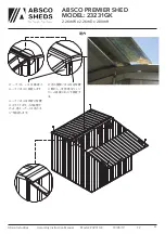 Предварительный просмотр 20 страницы ABSCO SHEDS Premier 23231GK Assembly & Instruction Manual