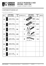 Preview for 3 page of ABSCO SHEDS Premier 23231GK Instruction Manual