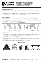 Preview for 2 page of ABSCO SHEDS PREMIER 30232GECOK Manual