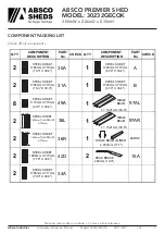 Preview for 3 page of ABSCO SHEDS PREMIER 30232GECOK Manual