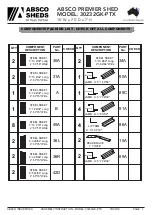 Preview for 3 page of ABSCO SHEDS Premier 30232GK-PTX Assembly Instructions Manual