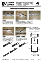 Preview for 6 page of ABSCO SHEDS Premier 30232GK-PTX Assembly Instructions Manual