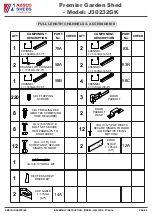 Preview for 5 page of ABSCO SHEDS Premier J30232GK Assembly Instructions Manual