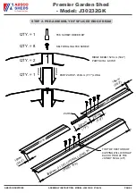 Preview for 9 page of ABSCO SHEDS Premier J30232GK Assembly Instructions Manual