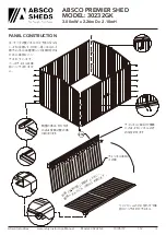 Preview for 19 page of ABSCO SHEDS PREMIER SHED Manual