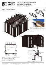 Preview for 21 page of ABSCO SHEDS PREMIER SHED Manual