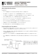 Preview for 23 page of ABSCO SHEDS PREMIER SHED Manual