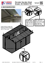 Предварительный просмотр 19 страницы ABSCO SHEDS Premier Assembly Instructions Manual