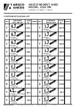 Preview for 4 page of ABSCO SHEDS REGENT 23221RK Manual