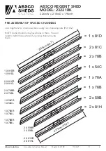 Preview for 8 page of ABSCO SHEDS REGENT 23221RK Manual