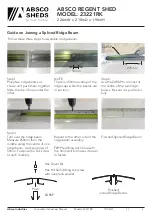 Preview for 9 page of ABSCO SHEDS REGENT 23221RK Manual