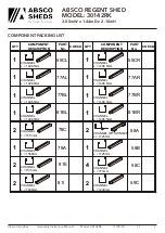 Preview for 4 page of ABSCO SHEDS Regent 30142RK Assembly & Instruction Manual