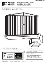 ABSCO SHEDS Regent 30142RK Manual preview