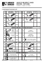 Preview for 5 page of ABSCO SHEDS Regent 30142RK Manual