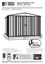 Preview for 1 page of ABSCO SHEDS REGENT 30292RK Assembly Instructions Manual