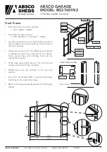 Preview for 12 page of ABSCO SHEDS RG37601N2 Manual