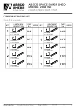 Предварительный просмотр 4 страницы ABSCO SHEDS Space Saver 23081SK Manual