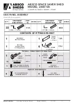 Предварительный просмотр 5 страницы ABSCO SHEDS Space Saver 23081SK Manual