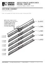 Предварительный просмотр 8 страницы ABSCO SHEDS Space Saver 23081SK Manual