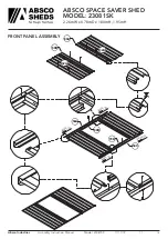 Предварительный просмотр 14 страницы ABSCO SHEDS Space Saver 23081SK Manual