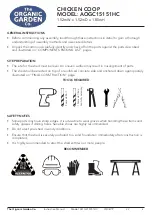 Preview for 2 page of ABSCO SHEDS The ORGANIC GARDEN AOGC15151HC Manual