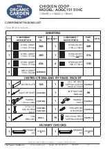 Предварительный просмотр 3 страницы ABSCO SHEDS The ORGANIC GARDEN AOGC15151HC Manual