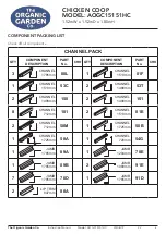 Preview for 4 page of ABSCO SHEDS The ORGANIC GARDEN AOGC15151HC Manual