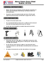 Preview for 2 page of Absco 15151S Assembly Instructions Manual