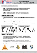 Preview for 2 page of Absco 45232WK Assembly & Instruction Manual