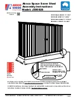 Preview for 1 page of Absco J30082S Assembly Instructions Manual