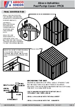 Preview for 15 page of Absco PPCK Assembly & Instruction Manual