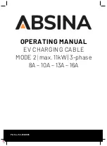 ABSINA EV CHARGING CABLE MODE 2 Operating Manual предпросмотр