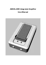 Absolare Integrated Amplifier User Manual предпросмотр